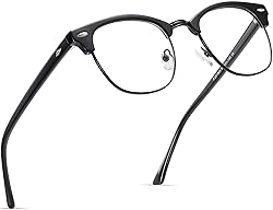 AOMASTE Blue Light Blocking Glasses Retro Semi