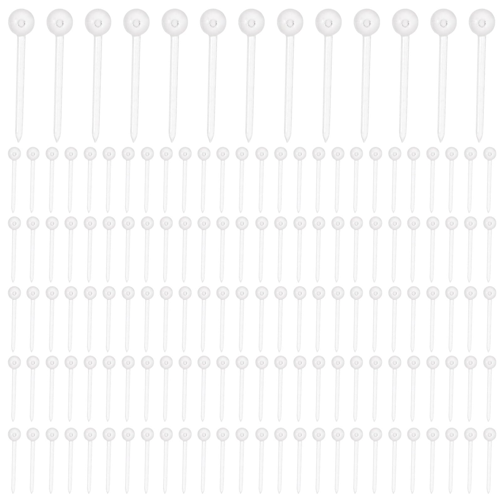 EXCEART Plastic Sequin Craft Pins 1000Pcs Transparent Round Head Foam Balls for Diy Home Art Projects Beaded Ball Accessories