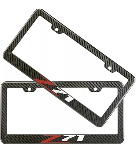 Auggie Metal Z71 License Plate Badge - Steel Tag For Chevrolet Trucks, Fits US & Canada Plates
