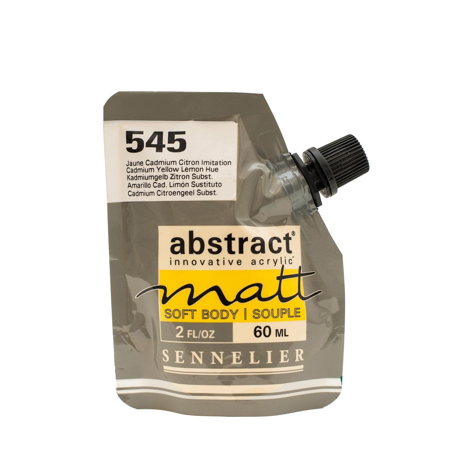 Sennelier Matte Acrylic Color Series Abstract Matt 60 ml. 545 Lemon Yellow by CADMIO IMIT.