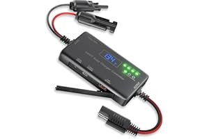 SUNAPEX MPPT Solar Charge Controller 12V 10A, Solar Panel Charge Controller with Type-C and USB Output for Solar Panel and Gel, AGM, LiFePO₄ Battery