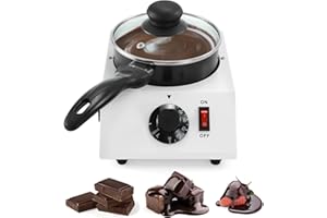 Dyna-Living Chocolate Melting Pot Chocolate Melter Pot 40W Chocolate Warmer for Melting Chocolate, Chocolate Tempering Machine for Home, Electric Chocolate Fountain Machine for Chocolate Melts