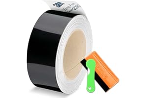 EZAUTO WRAP 3M 2080 G12 Gloss Black Vinyl Wrap Kit for Black Out Chrome Delete Window Trim Door Trim with Tool Kit 2" x 25Ft