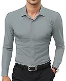 Lion Nardo Stretch Mens Dress Shirts Long Sleeve