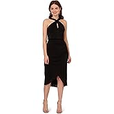 Adrianna Papell Womens Novelty Faux Wrap Dress