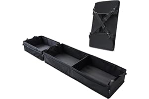 gjulrfu Under Seat Storage Truck Tool Box Organizer for Truck Underseat Storage 2015-2023 Ford F150 F250 F350 Dhevy Dilverado Upgraded Black Organizer Accessories (Black)