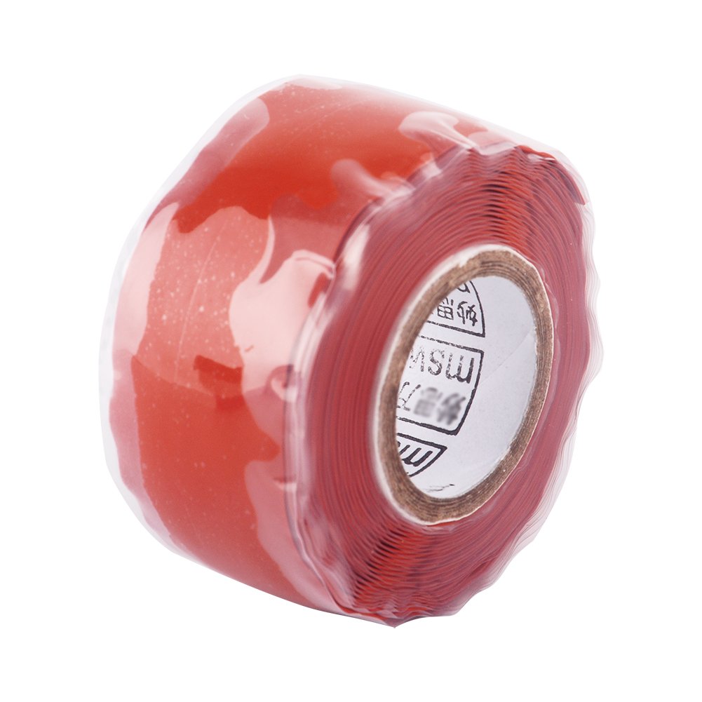 Akozon Self-Adhesive Silicone Rubber Repair Tape Bonding Rescue Wire Hose Tape 25mm*3M Red