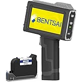 BENTSAI Handheld Inkjet Printer BT-HH6205B Newly Upgraded with 16H Long Endurance 0.5Inch Use for Batch Number Date Code Logo Serial Number Barcode QR Code on Plastic Cardboard Wood Metal Clothes