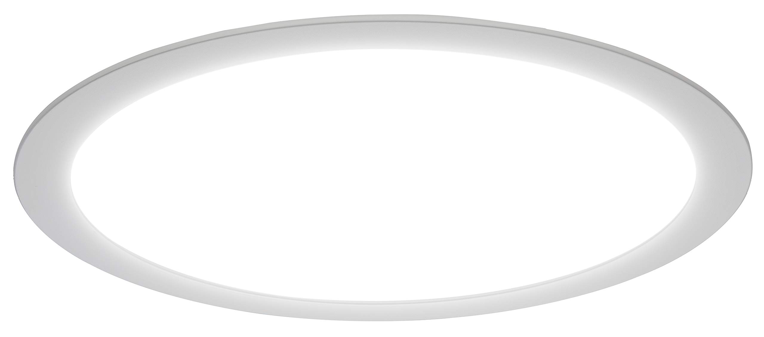Luceco LED Eco Circular Luxpanel, 30 cm, 24 W, 4000K Colour Temperature, White Aluminium