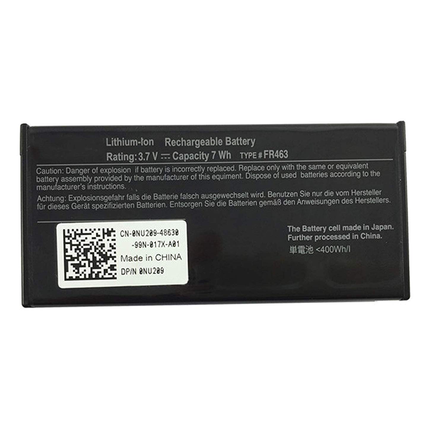 ASKC 3.7V 7Wh FR463 Laptop Battery for Dell Poweredge Perc 5i 6i PowerEdge 1950 2900 2950 6850 6950 R510 R610 R900 Series NU209 P9110 U8735 XJ547