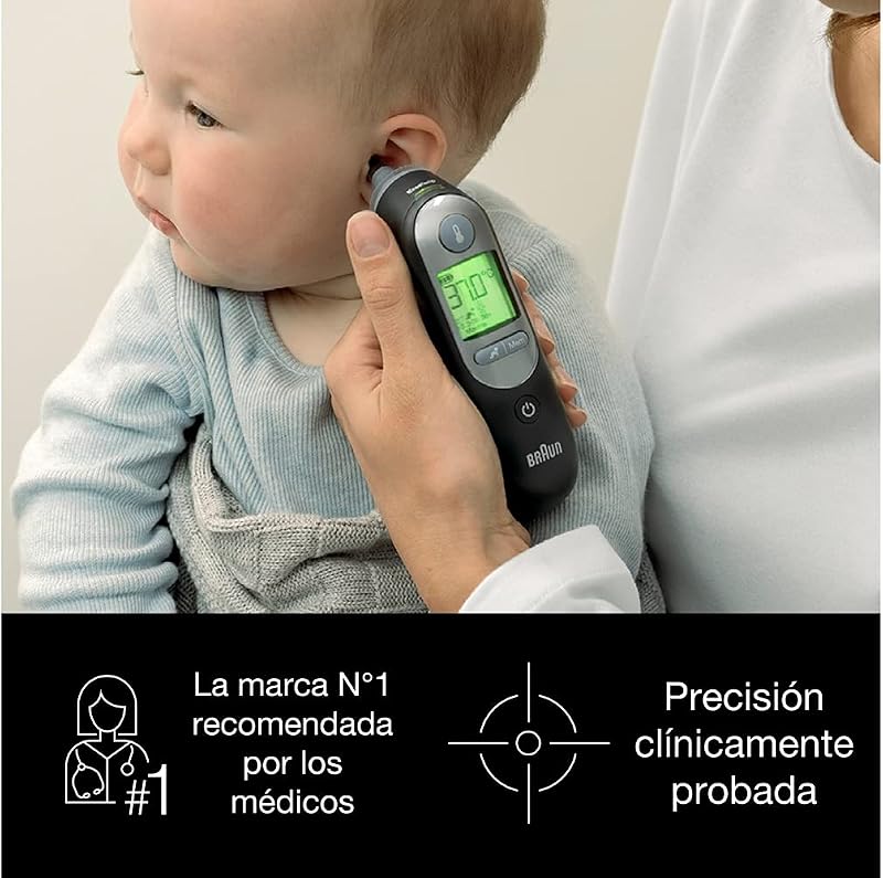 ThermoScan 7 Termómetro de oído | Tecnología Age Precision | Negro