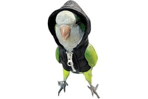 CXYYXF Bird Cloth Christmas Party Birthday Costume for Parrot Halloween Pet Birds Clothes Birds Cosplay Outfit Hoodies (Black