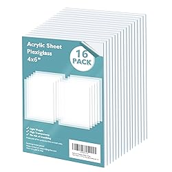 Egofine Plexiglass Sheets Acrylic Sheets 16 Pack of