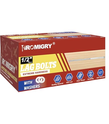 Prime-line 9055268 Lag Bolt De Tornillo, Cabeza Hexagonal