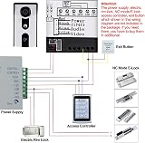 Kadongli 7" Video Doorbell Intercom System 2 Monitors RFID Access Control HD view 6