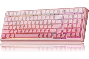 MechLands Aula F99 96% Wireless Gaming Keyboard, 8000mAh Battery, Creamy Gasket Mechanical Keyboard, BT/2.4GHz/USB-C, Hot-Swa