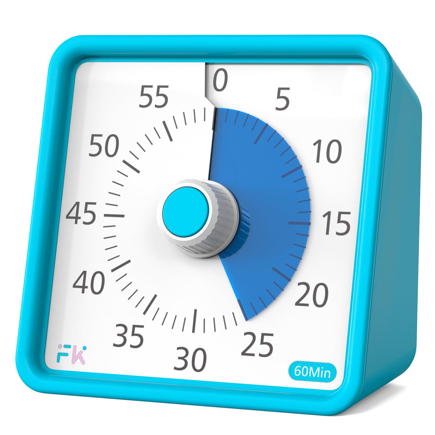 60 Minutes Visual Timer, Desk Time for Kids, Classroom Studying, Teacher school, Kitchen Cooking, Gym, Tea Timer, ADHD Time For kids (Blue)