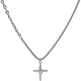 Fivexing Star Necklace for Women Aesthetics Multifunctional Hip-Hop Fashion Silver Titanium Steel Jewelry