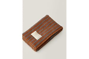 Aoipend Fluffy Caramel-Striped Pure Cotton Hand Towel,100% Combed Cotton,Luxury Towel,Super Absorbent(Pack of 1) (29.53" L × 