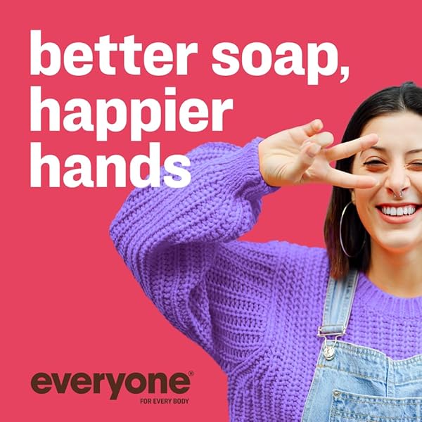 EVERYONE LIQUID HAND SOAP, 12.75 OUNCE (PACK OF 1), RUBY GRAPEFRUIT, PLANT-BASED CLEANSER WITH PURE ESSENTIAL OILS