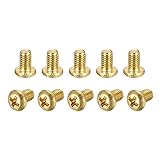 uxcell Brass Machine Screws, M3x5mm Phillips Pan
