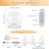 Akynite Vanity Mirror Lights USB with Adapter 3 Colours 10 Brightness 14 LEDs view 5