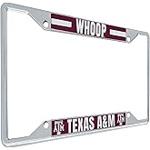 Desert Cactus Texas A&M University License Plate Frame Aggies TAMU Holder for Front or Back of Car Metal Car Tag Holder Officially Licensed (Slogan 2)