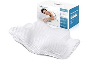 ZAMAT Adjustable Cervical Memory Foam Pillow, Odorless Neck Pillows for Pain Relief, Orthopedic Pillows for Sleeping with Cooling Pillowcase, Bed Support Pillow for Side, Back, Stomach Sleeper