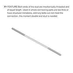 METALLIXITY Double Ended Stud Screws
