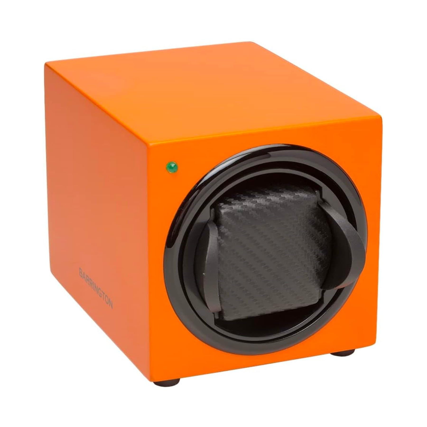 BARRINGTON Single Watch Winder for Automatic Watches with Silent Japanese Motor | Watch Winder for Luxury Brands | Adjustable TPD 650-1950 | AC Operated | Battery Backup