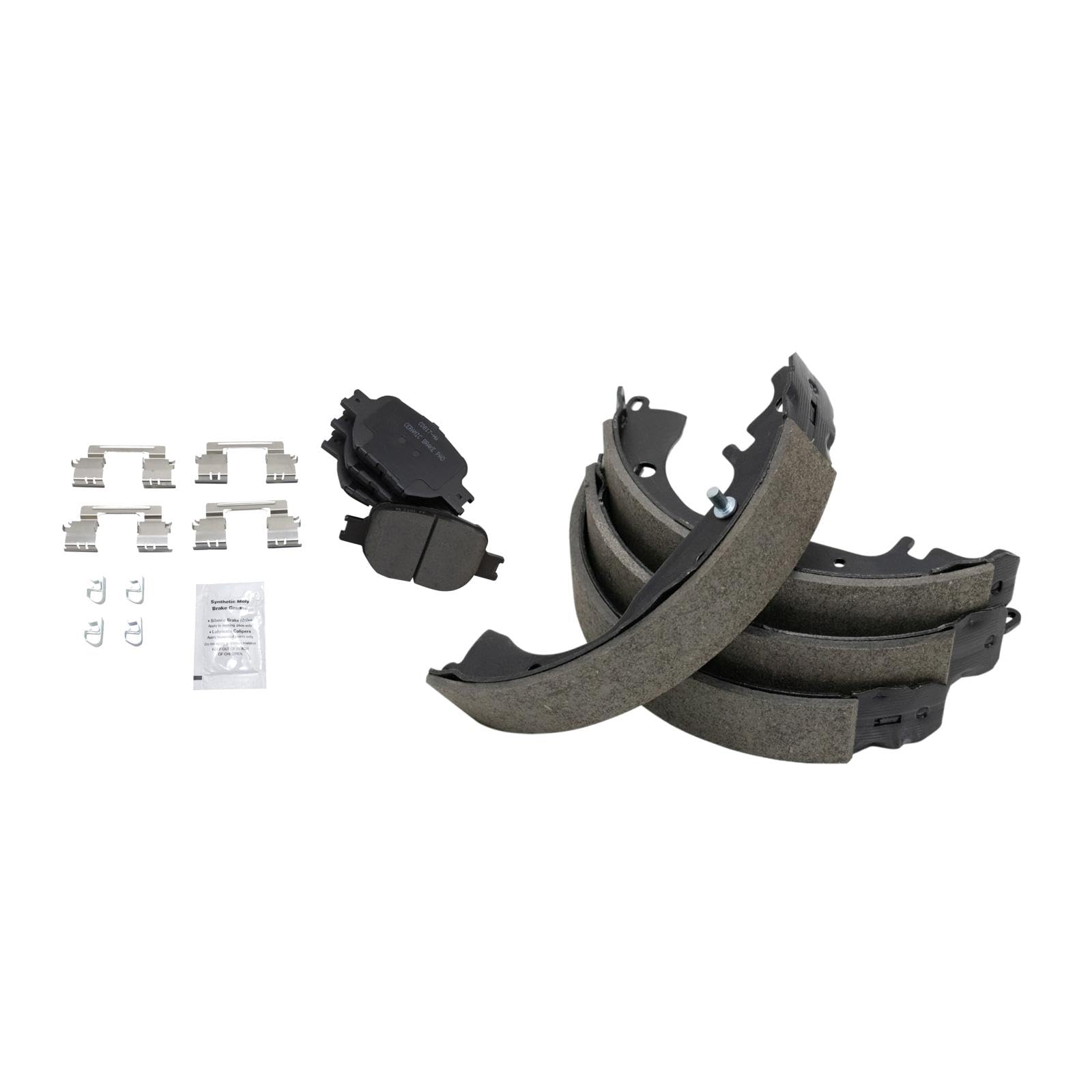 TRQ Front Brake Pads Ceramic Compatible with 2000-2005 Toyota Celica Image