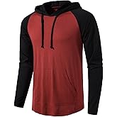 SIR7 Men's Gym Workout Active Long Sleeve Pullover Lightweight Hoodie Casual Hooded Sweatshirts