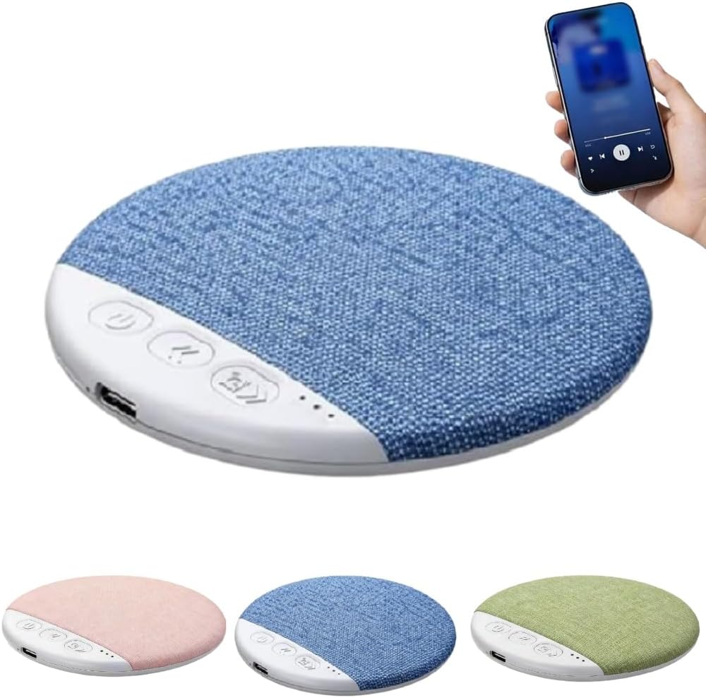 2026 New Bluetooth Pillow Speaker for Sleeping, Mini Portable Under Pillow Speaker with White Noise Timer,Bluetooth 5.4 Wireless Sleep Aid with Stereo Bass Private Sleep Headphones for Side Sleeper