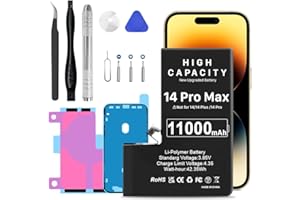 11000mAh EDIPEKA Battery for iPhone 14 Pro Max, High Capacity Replacement Battery for iPhone 14 Pro Max Model A2894, A2651, A