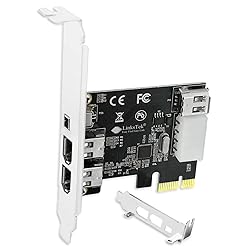 LinksTek 4-Ports 1394A PCIE FireWire 400 Expansion