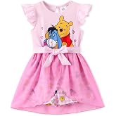 Disney Princess Frozen Elsa Minnie Mouse Stitch Toddler Girl Romper With Skirt Overlay Summer Jumpsuit with Bow 2-6 Years