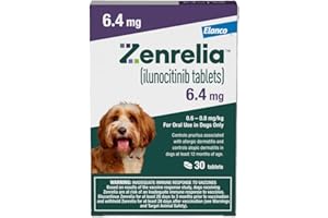Zenrelia (ilunocitinib Tablets) | Once Daily Prescription Itch Relief for Dogs | 6.4 mg (30 Count)