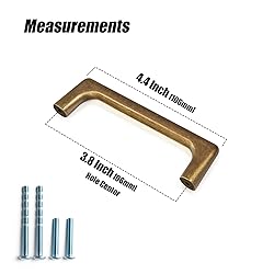 Goo-Ki Antique Brass Cabinet Pulls,Sturdy Zinc