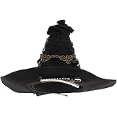 Abaodam Small Witch Hat Retro Goth Witch Hair Clip Decorative Hair Accessories for Halloween Costume Dress up Party Supplies