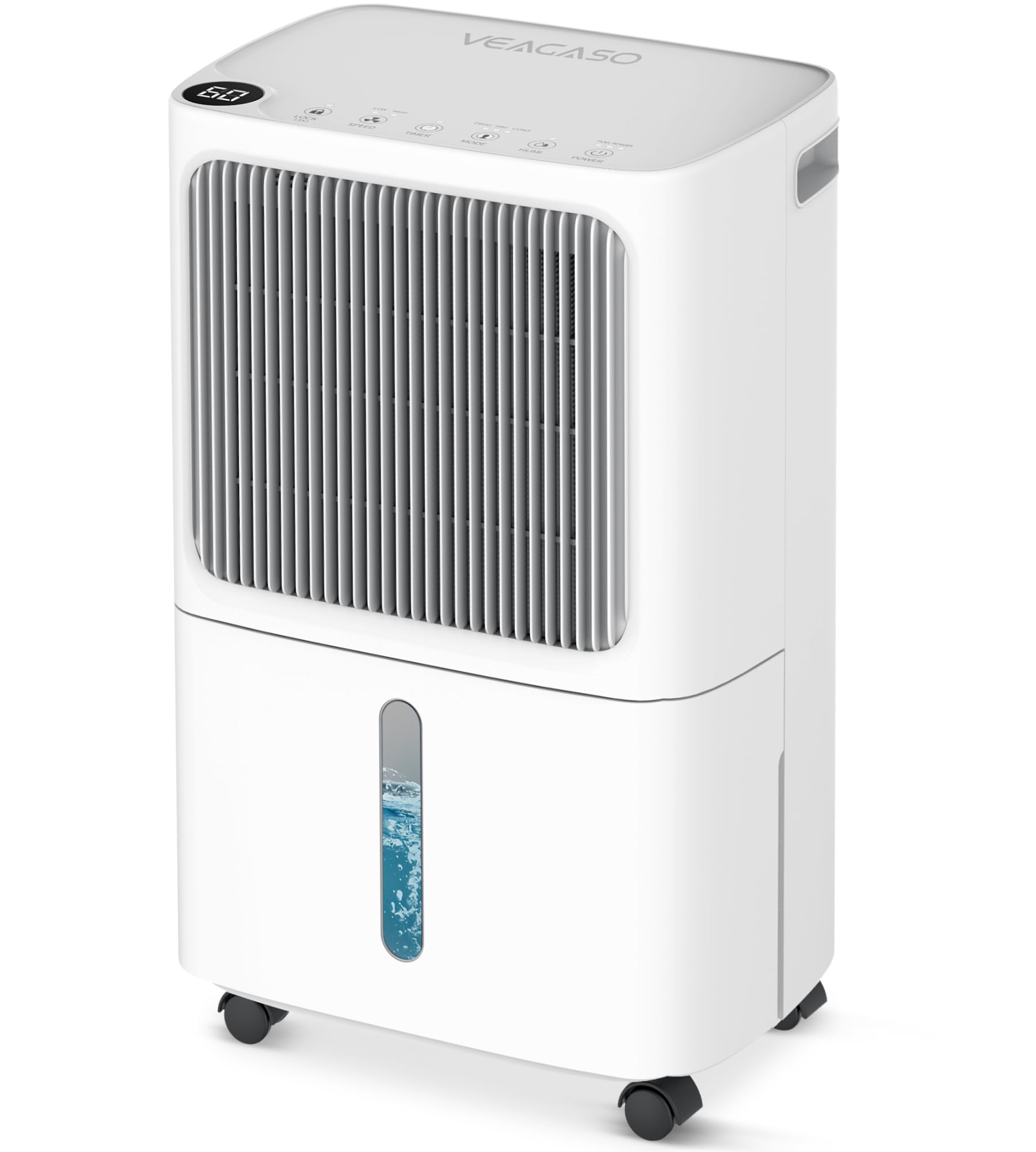 VEAGASO 2500 Sq.Ft Dehumidifier for Basement with Drain Hose Max 34 Pints, Dehumidifiers for Home,Bathroom,Large Room, Bedroom, Three Modes, Intelligent Humidity Control, Dry Clothes, 24HR Timer Image VEAGASO 2500 Sq.Ft Dehumidifier for Basement with Drain Hose Max 34 Pints, Dehumidifiers for Home,Bathroom,Large Room, Bedroom, Three Modes, Intelligent Humidity Control, Dry Clothes, 24HR Timer Image