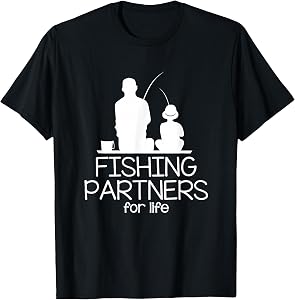 Fishing Partners for Life Father and Son Matching Outfits T-Shirt