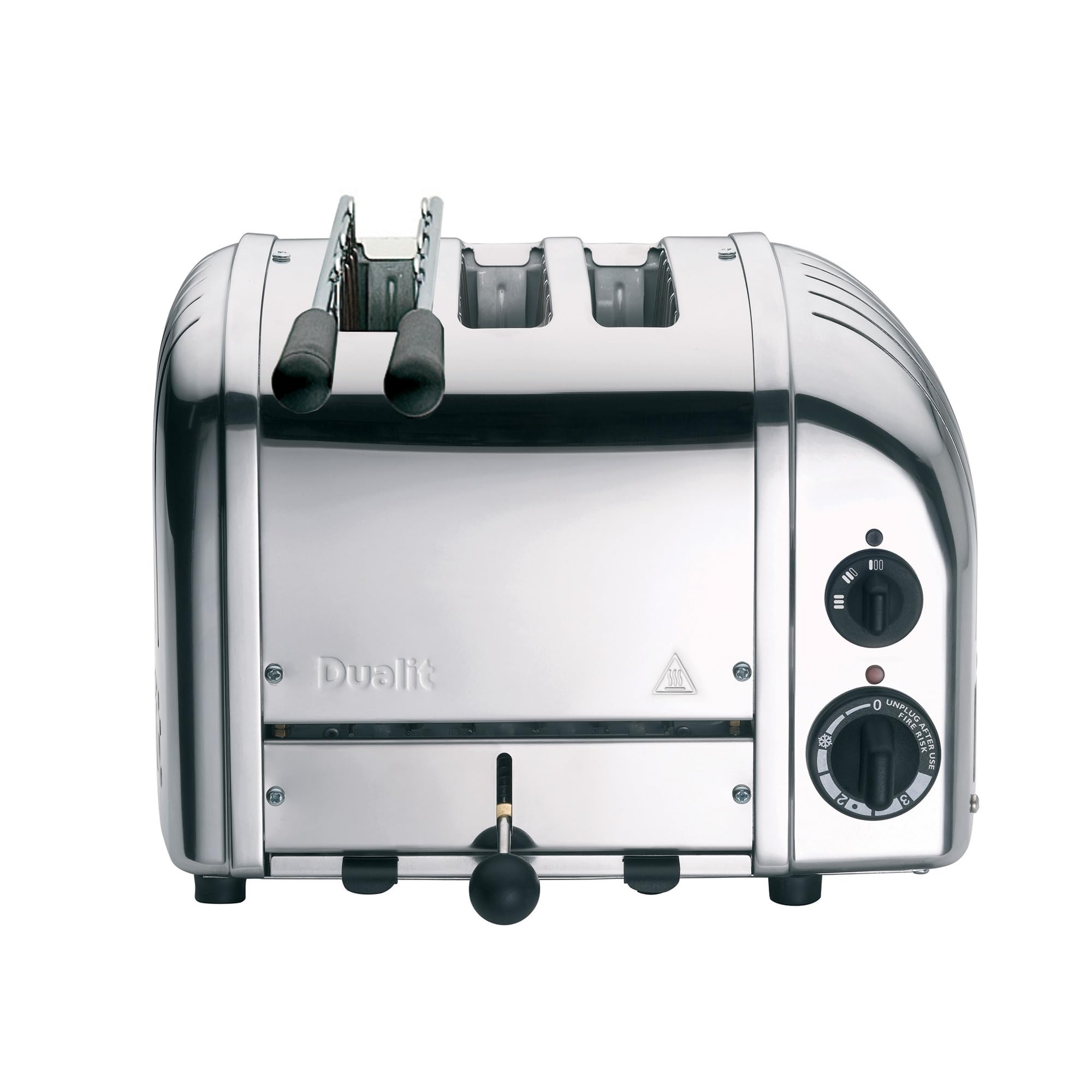 Dualit 2+1 Combi Toaster - Stainless Steel - Hand Built in the UK - Replaceable ProHeat® elements - Heat one, two or three slots, mechanical timer - Replaceable parts - Polished
