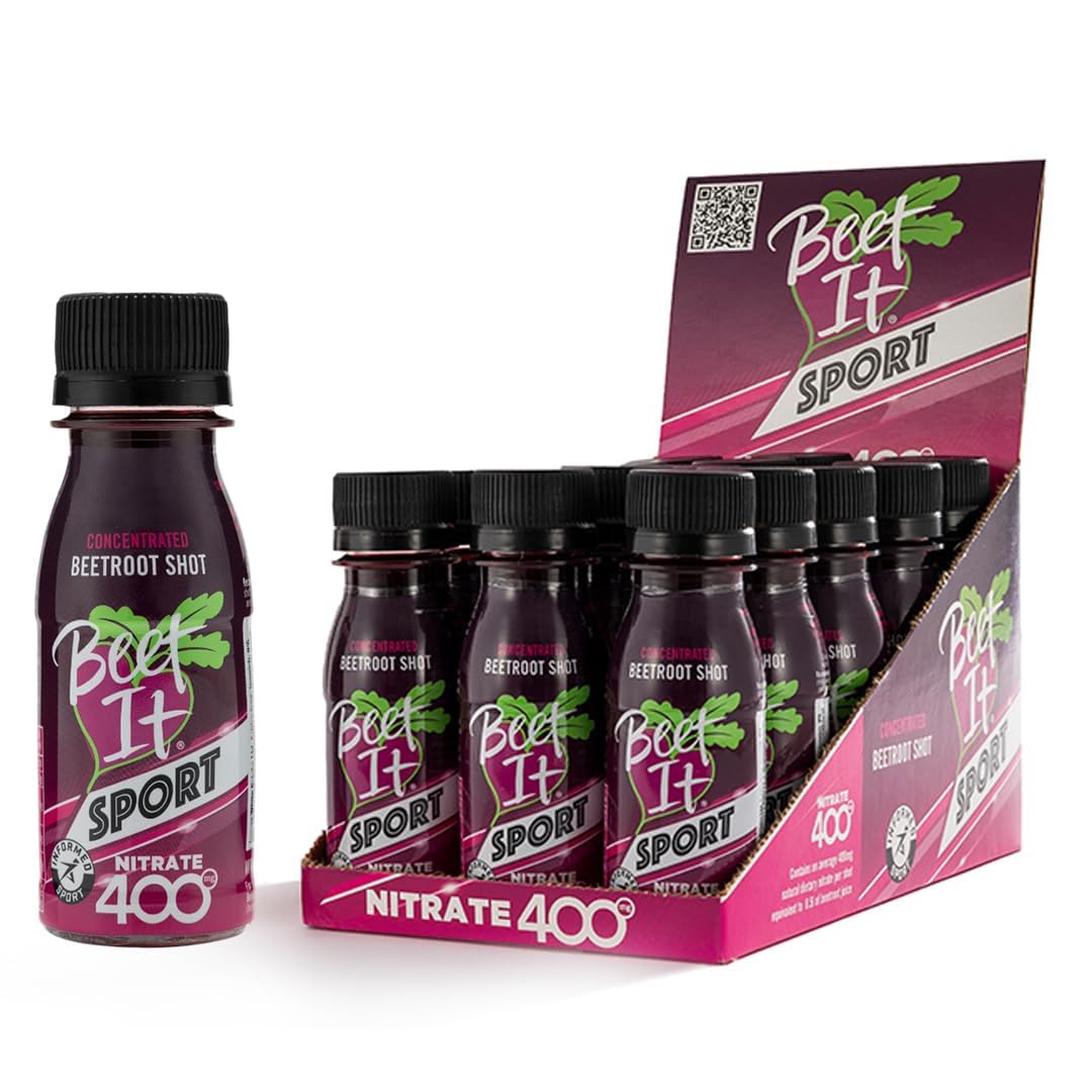 Beet It Sport Nitrate 400 - High Nitrate shots - Concentrated Beetroot Juice (15 x 70ml) Boost Nitric Oxide and Athletic Endurance Performance