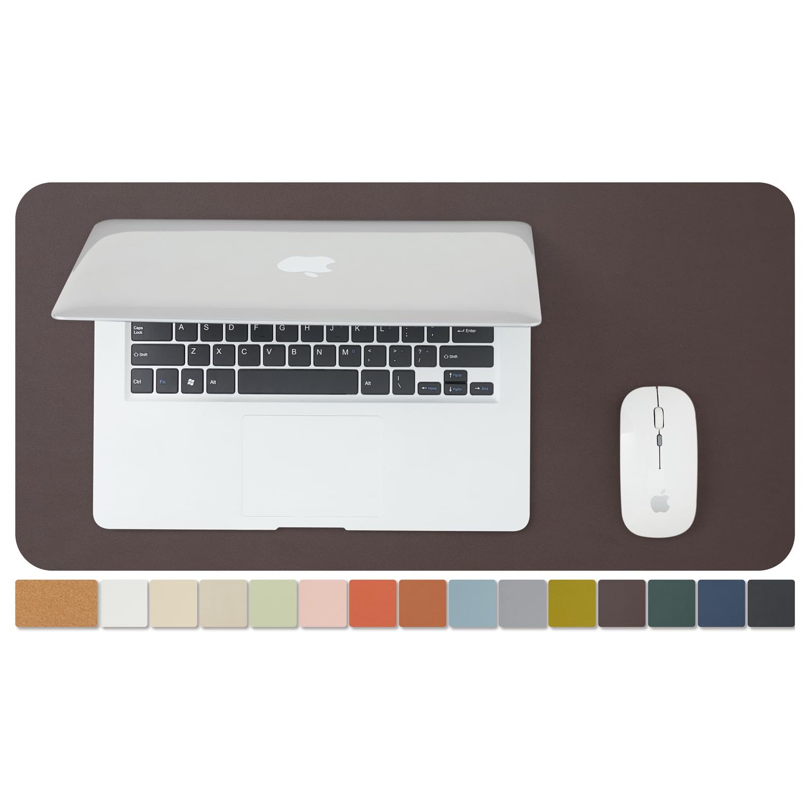 Photo 1 of Compact Cork Desk Mat - Small Dual-Sided Desk Pad for Office and Home - Desk Organization and Accessories - Ideal for Large Mouse Pad and Small Desk Mats on Top of Desks(Coffee,23.6"x 11.8")