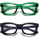 Hubeye Oprah Style Readers for Women Stylis Style Reading Glasses with Blue Light Blocking and Spring Hinge