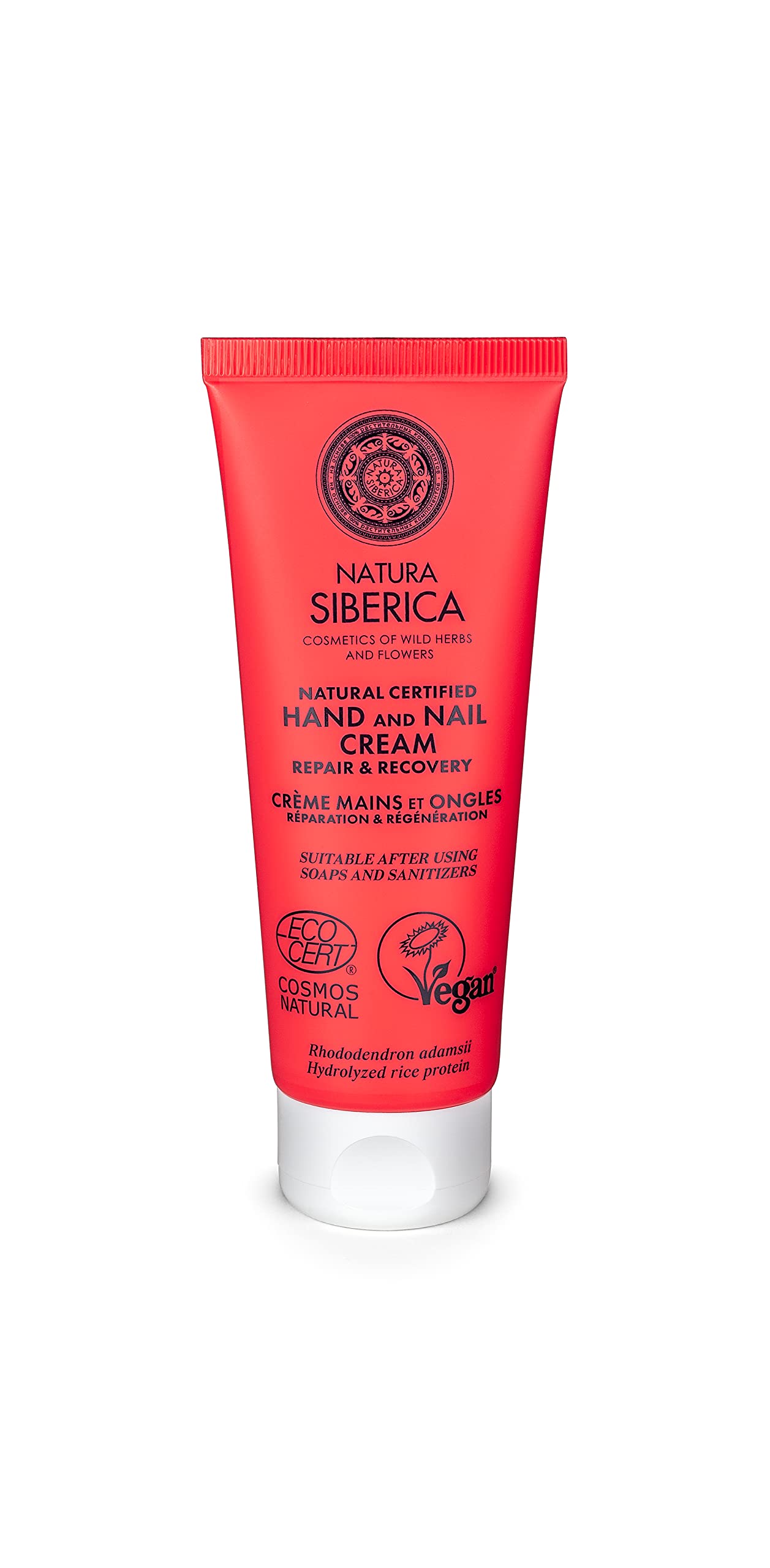 Natura Siberica certified hand and nail cream - Repair & Recovery Red