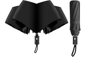 ZUOYOUZ Auto Folding Umbrellas,Portable Compact Umbrellas for Travel in the Rain - UV Protected,Windproof,Portable,Automatic, Strong,Durable,Premium Grip