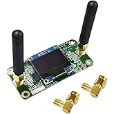 AURSINC Mini MMDVM Duplex Hotspot Board with Antenna, UHF (433-900MHz) VHF (144-146MHz) Dual Band, Supports P25 DMR YSF DSTAR NXDN POCSAG, Compatible with Raspberry Pi-Zero W/3/3B/3B+/4 (with OLED)