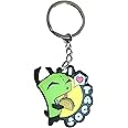 Invader Zim Gir Loves Tacos Enamel Keychain