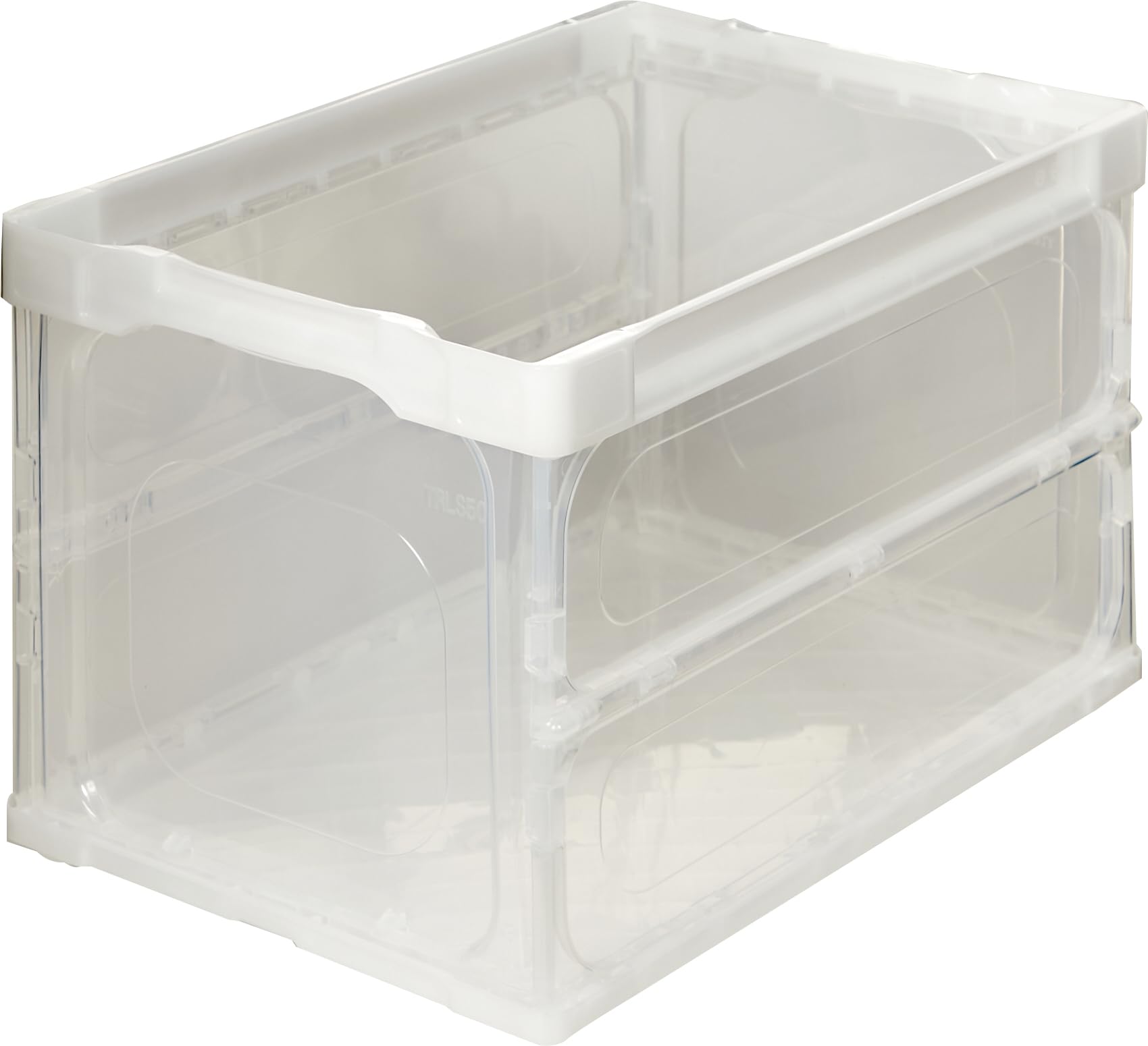 ＴＲＵＳＣＯ オリコン 薄型軽量折りたたみコンテナ５０Ｌ 透明商品画像